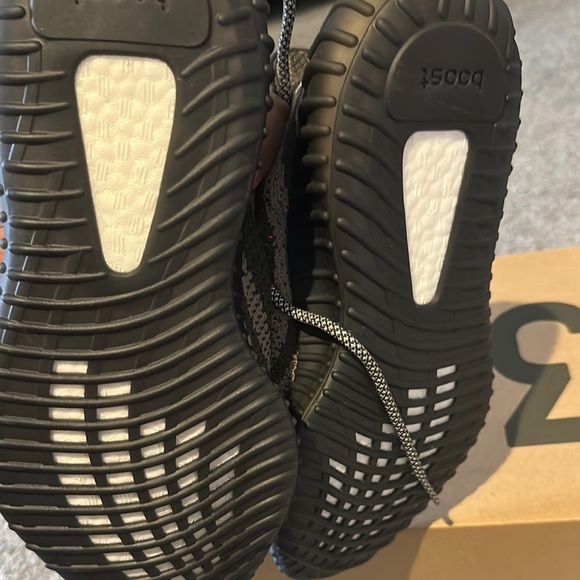 Yeezy Black and Orange Sneakers - Never Worn - Picture 3 of 4